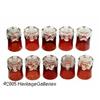 Image 3 : A SET OF TEN RUBY CUT GLASS TUMBLERS RMaker unkno