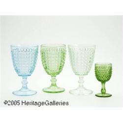 FOUR HOBNAIL GOBLETS RVarious makers, c.1930 R RC