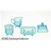 Image 1 : THREE AMERICAN OPALESCENT GLASS ITEMS RNorthwood,