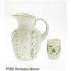 Image 2 : A CUSTARD GLASS PITCHER AND CUP RMakers unknown, 