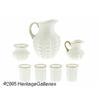 Image 1 : A SET OF AMERICAN GUTATTE PATTERN MILK GLASS ITEM