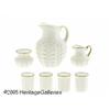 Image 2 : A SET OF AMERICAN GUTATTE PATTERN MILK GLASS ITEM