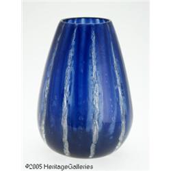 AN AMERICAN ART GLASS VASE RVineland Flint Glass 