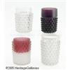 Image 1 : FOUR HOBNAIL TUMBLERS RVarious makers, c.1890 R R