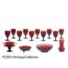 Image 1 : FOURTEEN RUBY GLASS ITEMS RVarious makers, c.1925