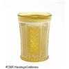 Image 1 : AN AMERICAN 'HOLLY' AMBER GLASS TUMBLER RGreentow