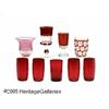 Image 1 : A GROUP OF AMERICAN RUBY AND CRANBERRY GLASS RMak