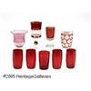 Image 2 : A GROUP OF AMERICAN RUBY AND CRANBERRY GLASS RMak