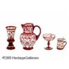 Image 2 : FOUR PIECES OF BOHEMIAN GLASS RMakers unknown, c.