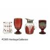 Image 2 : A GROUP OF RUBY GLASS ITEMS RVarious makers, c.19
