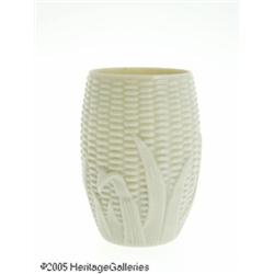 AN AMERICAN 'MAIZE' GLASS TUMBLER RLibbey Glass C