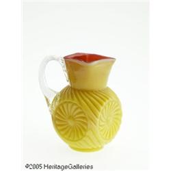 A PRESSED GLASS CREAMER RMaker unknown, c.1900 R 
