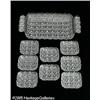 Image 1 : EIGHT RUSSIAN PATTERN CUT GLASS DISHES AND TRAY R