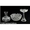 Image 1 : THREE AMERICAN BRILLIANT CUT GLASS ITEMS Rc.1900 