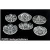 Image 1 : SIX AMERICAN BRILLIANT CUT GLASS DISHES RMakers u