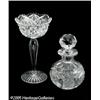 Image 1 : TWO PIECES OF AMERICAN BRILLIANT CUT GLASS Rproba
