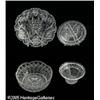 Image 2 : AN AMERICAN BRILLIANT CUT GLASS BOWL, PLATE, COND