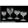 Image 1 : FOUR AMERICAN BRILLIANT CUT GLASS GOBLETS RMakers