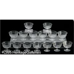 FIFTEEN AMERICAN CUT GLASS BOWLS RHawkes, Twentie
