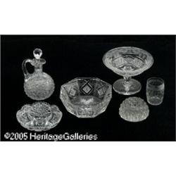 A COLLECTION OF AMERICAN BRILLIANT-CUT GLASS RHaw