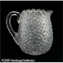 AN AMERICAN BRILLIANT CUT PITCHER RMaker unknown,