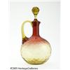 Image 1 : AN AMERICAN THUMBPRINT PATTERN AMBERINA GLASS DEC