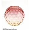Image 1 : AN AMERICAN THUMBPRINT PATTERN AMBERINA GLASS BOW