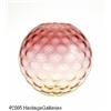 Image 2 : AN AMERICAN THUMBPRINT PATTERN AMBERINA GLASS BOW