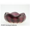 Image 1 : AN AMERICAN PLATED AMBERINA GLASS BOWL RNew Engla