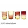 Image 1 : A COLLECTION OF FOUR AMERICAN AMBERINA GLASS TUMB