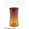 Image 2 : AN AMERICAN DIAMOND QUILT PATTERN AMBERINA GLASS 