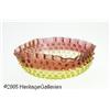 Image 1 : AN AMERICAN HOBNAIL PATTERN AMBERINA GLASS BOWL R