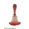 Image 2 : AN AMERICAN GLOSSY FINISH PEACH BLOW GLASS BELL R