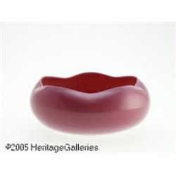 AN AMERICAN GLOSSY FINISH 'WILD ROSE' BOWL RNew E