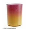Image 1 : AN AMERICAN WHEELING PEACH BLOW GLASS TUMBLER RNe