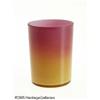 Image 2 : AN AMERICAN WHEELING PEACH BLOW GLASS TUMBLER RNe