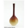 Image 1 : AN AMERICAN WHEELING PEACH BLOW GLASS BUD VASE RH