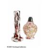 Image 1 : A SPATTER GLASS VASE AND PERFUME BOTTLE RMaker un