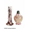 Image 2 : A SPATTER GLASS VASE AND PERFUME BOTTLE RMaker un
