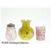 Image 1 : A GROUP OF THREE AMERICAN SPATTER GLASS ITEMS RMa