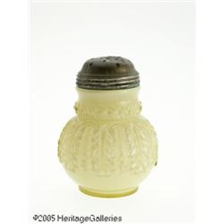 A PRESSED GLASS SUGAR SHAKER RMaker unknown, c.19