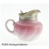 Image 1 : AN AMERICAN 'WILD ROSE' GLASS SYRUP PITCHER RNew 