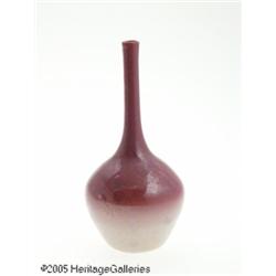 AN AMERICAN AGATA 'WILD ROSE' GLASS VASE RNew Eng