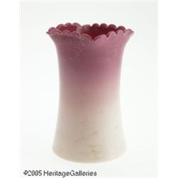 AN AMERICAN AGATA 'WILD ROSE' GLASS CELERY VASE R