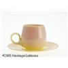 Image 1 : AN AMERICAN GLOSSY FINISH BURMESE GLASS CUP AND S