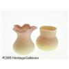 Image 1 : TWO GLASS CABINET VASES RThomas Webb & Sons; Mt. 