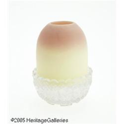 AN AMERICAN BURMESE GLASS FAIRY LAMP RMt. Washing