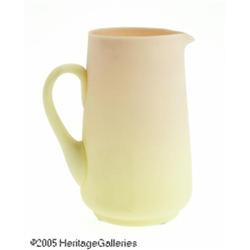 AN AMERICAN ACID FINISH BURMESE GLASS PITCHER RMt