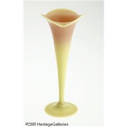 AN AMERICAN GLOSSY FINISH BURMESE LILY VASE RMt. 