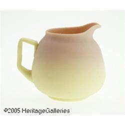 AN AMERICAN ACID FINISH BURMESE GLASS PITCHER RMt